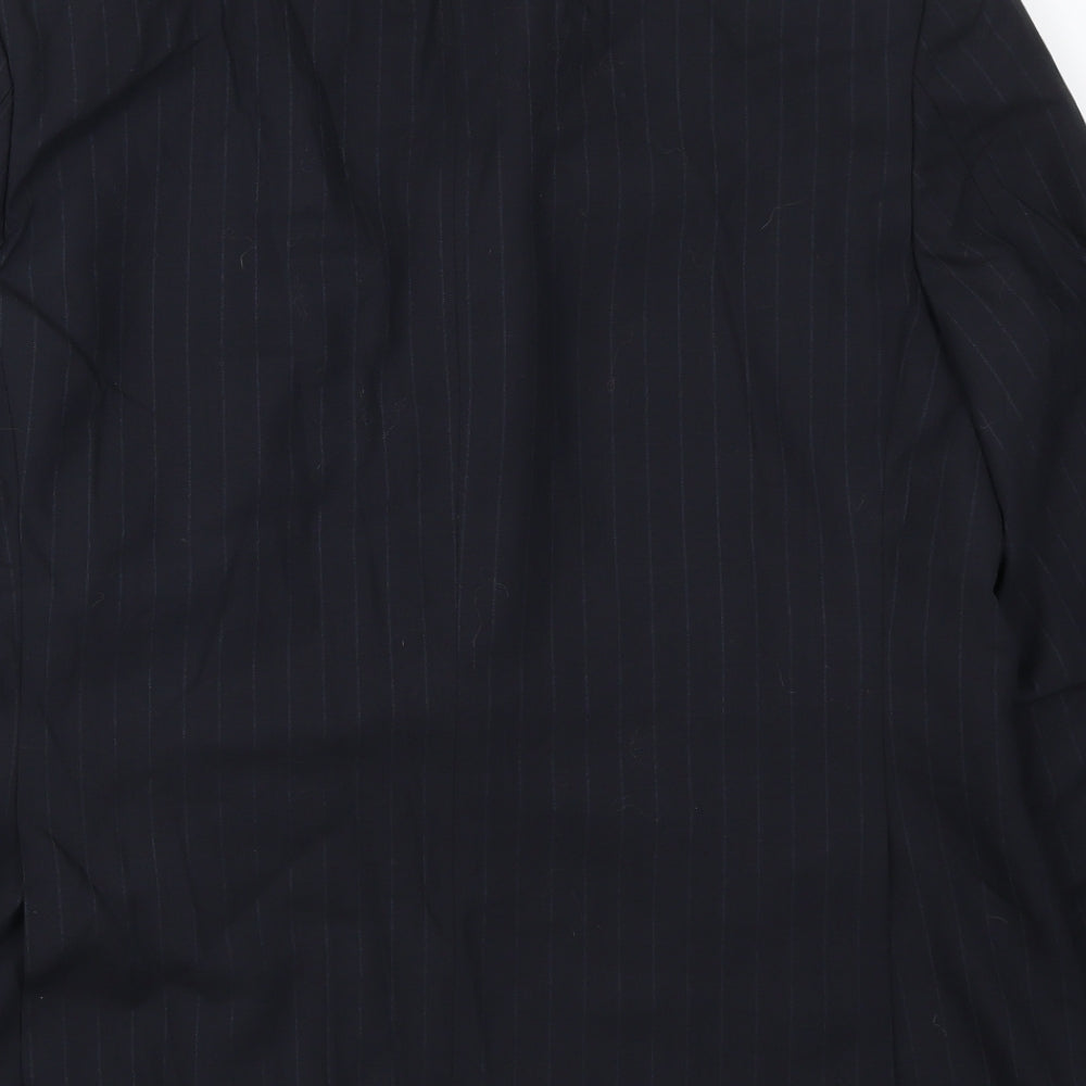 Marks and Spencer Mens Blue Striped  Jacket Suit Jacket Size 42