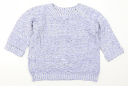 Preloved M&Co Womens Purple   Pullover Jumper Size 12 - Front