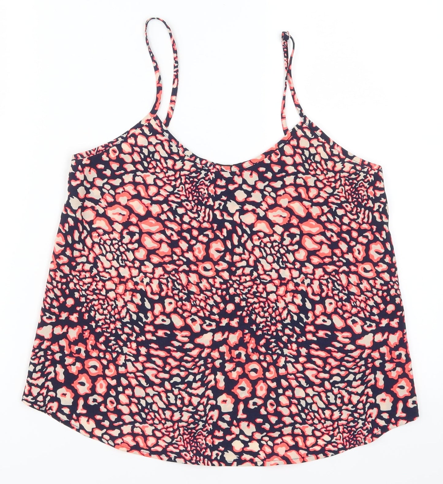 Topshop Womens Pink Animal Print  Basic Tank Size 4
