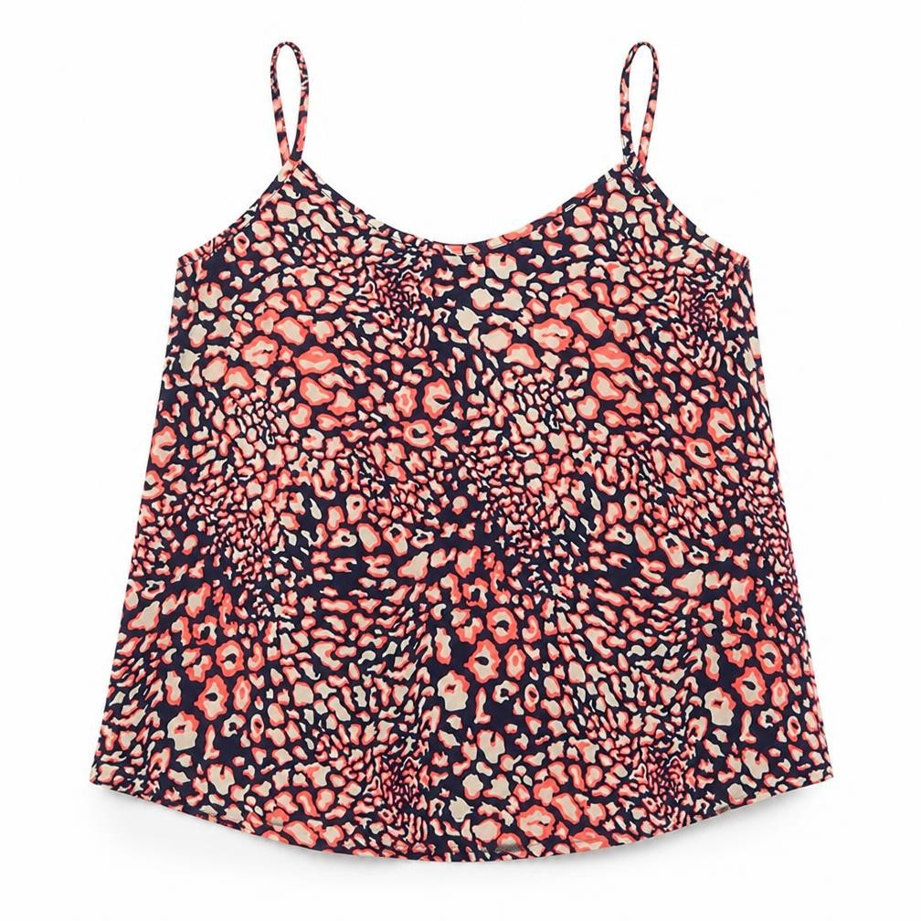 Topshop Womens Pink Animal Print  Basic Tank Size 4