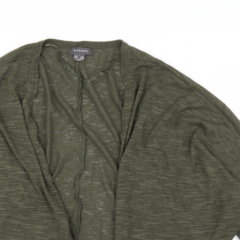 Primark Womens Green   Cardigan Jumper Size L