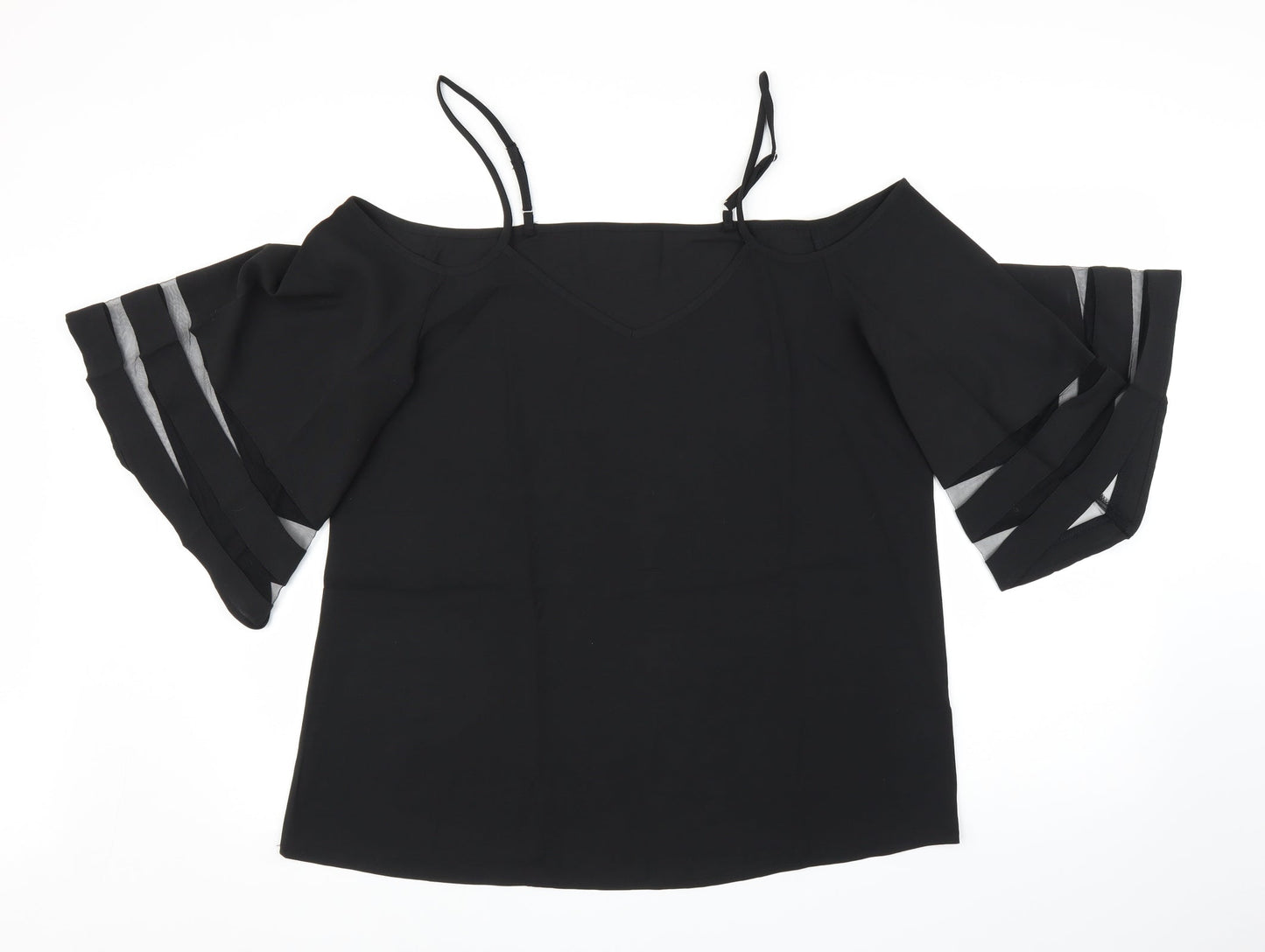 Preworn Womens Black   Basic Blouse Size L
