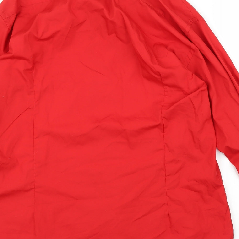 S+ Collection Mens Red    Button-Up Size L