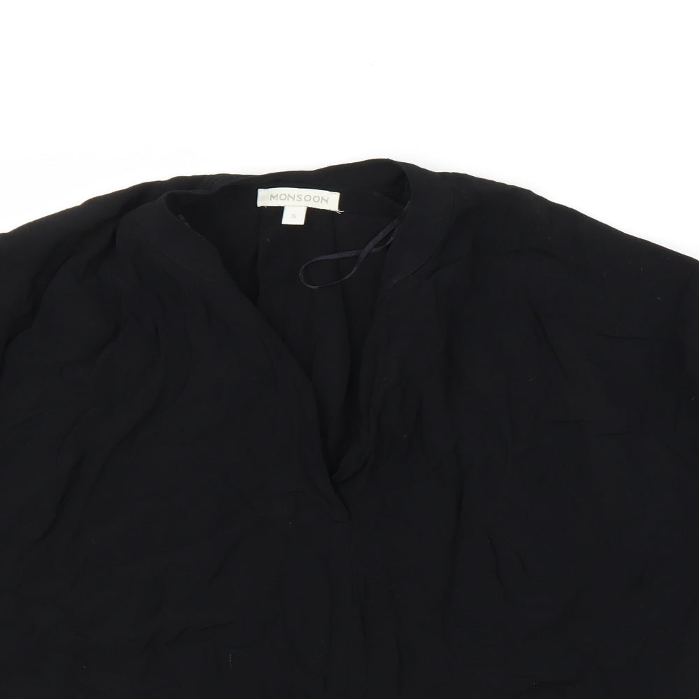 Monsoon Womens Black   Basic Blouse Size S