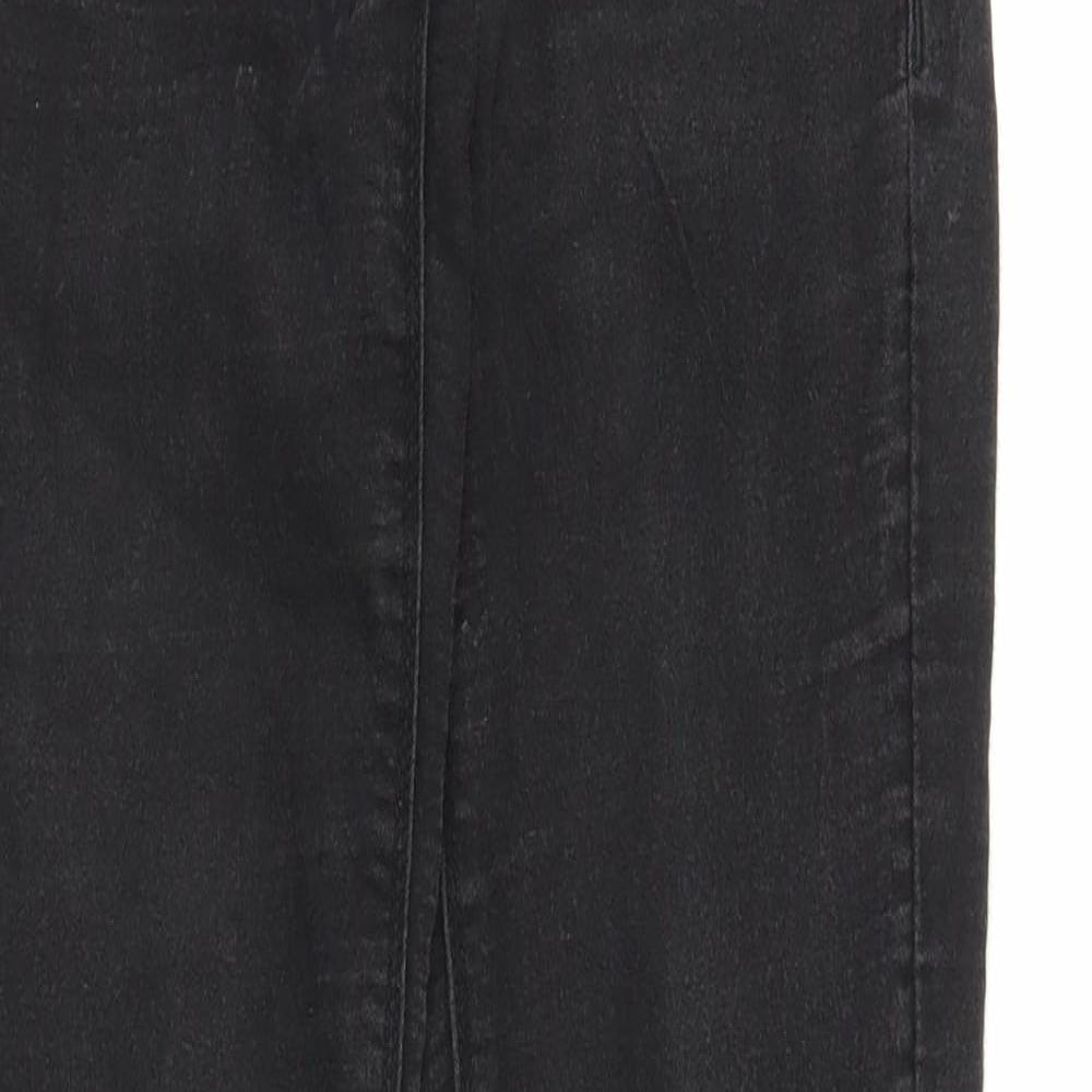 H&M Womens Black  Denim Skinny Jeans Size 6 L28 in