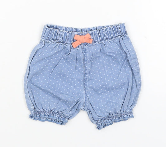 George Baby Blue Spotted  Cropped Trousers Size 0-3 Months