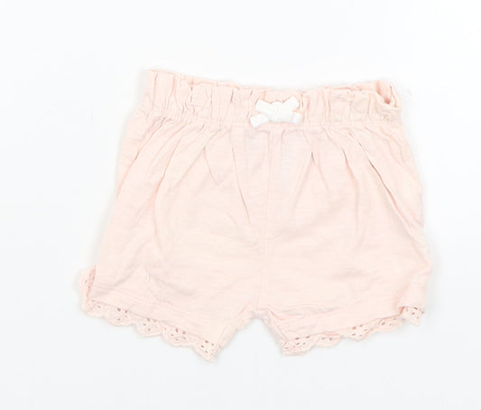 F&F Baby Pink   Cropped Trousers Size 3-6 Months