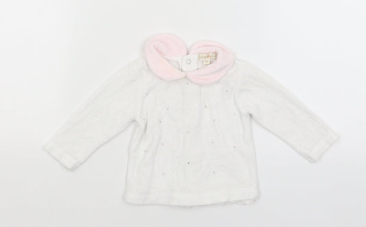 Mintini Baby Baby White   Basic T-Shirt Size 0-3 Months