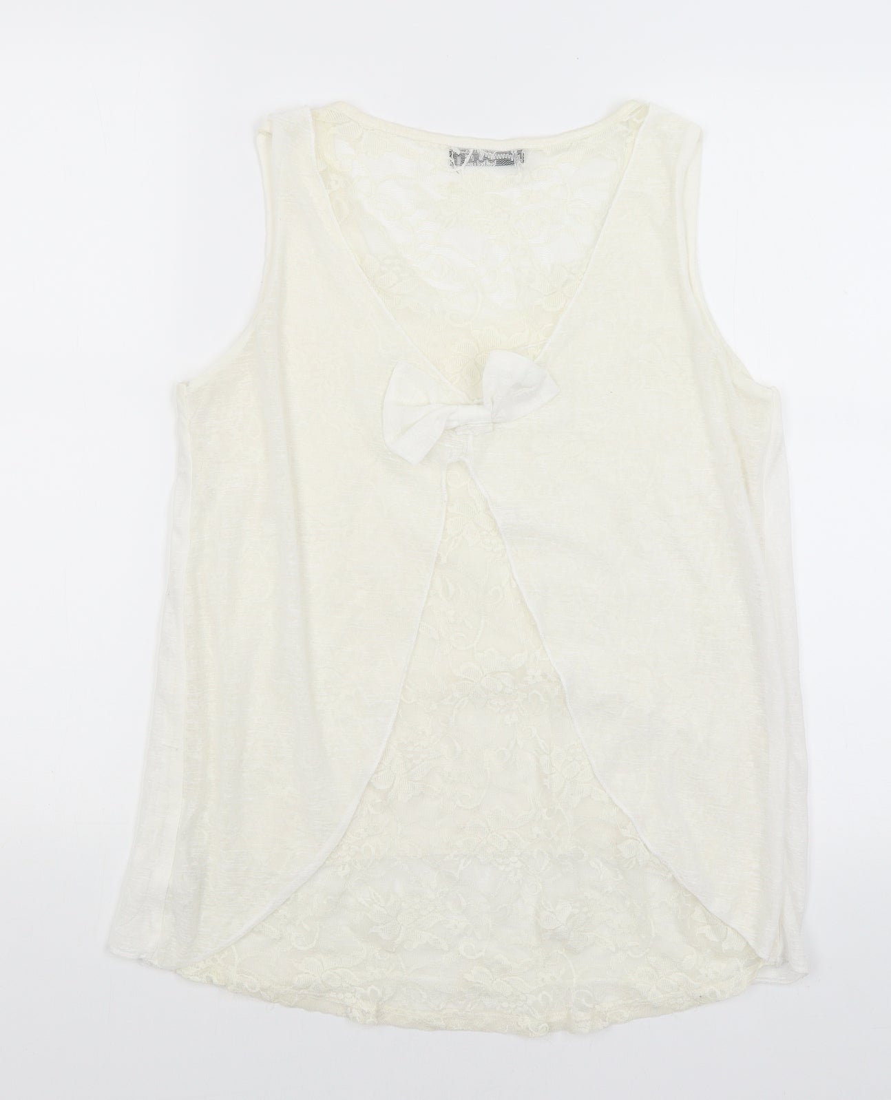 Quiz Womens White   Basic Tank Size M