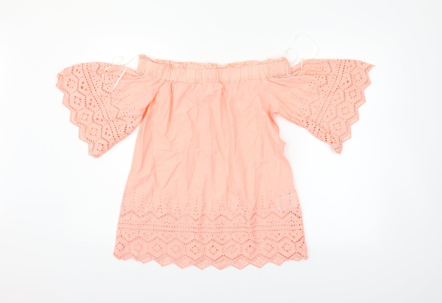 H&M Womens Orange   Basic Blouse Size 6