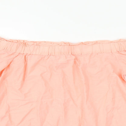Preloved H&M Womens Orange   Basic Blouse Size 6 - Detail
