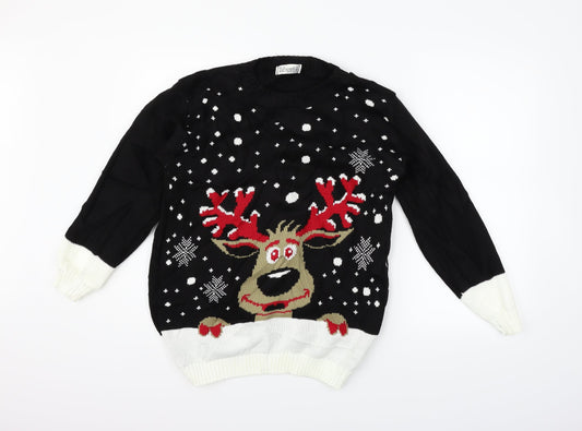 Liberty Womens Black   Pullover Jumper Size 6  - CHRISTMAS