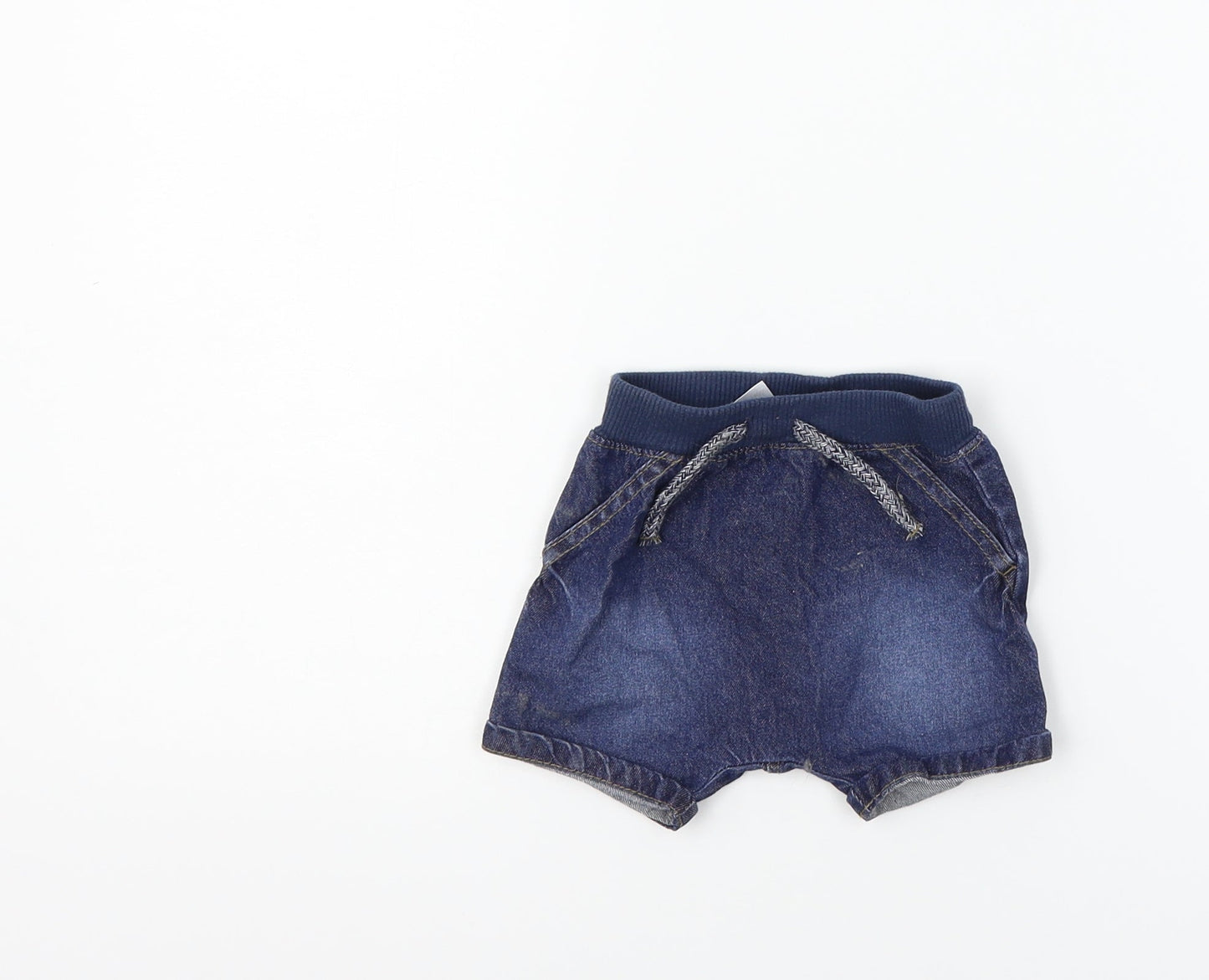 George Boys Blue   Cropped Jeans Size 0-3 Months