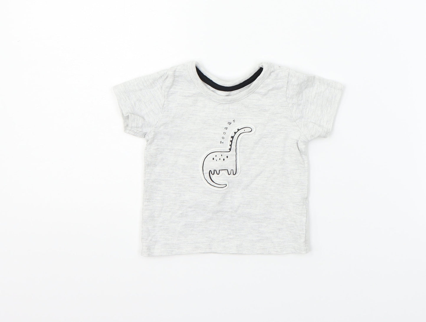 George Boys Grey   Basic T-Shirt Size 0-3 Months
