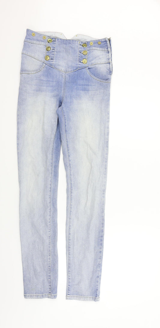 Preloved grf denim Womens Blue   Straight Jeans Size 8 L31 in - Front