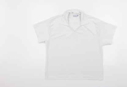 shotbowl Womens White   Basic Polo Size 2XL