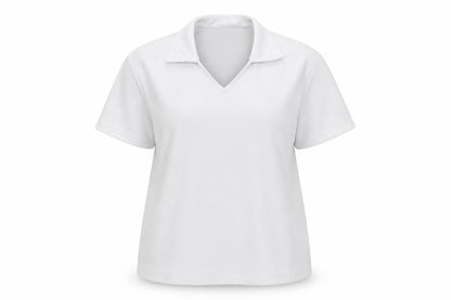 shotbowl Womens White   Basic Polo Size 2XL