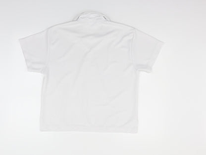 shotbowl Womens White   Basic Polo Size 2XL