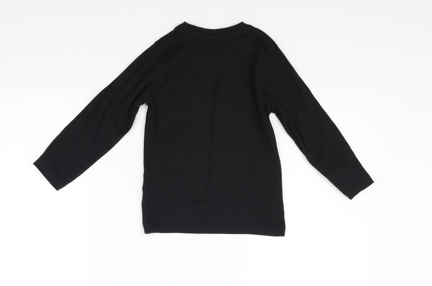 Matalan Girls Black   Basic Polo Size 4 Years  - santa