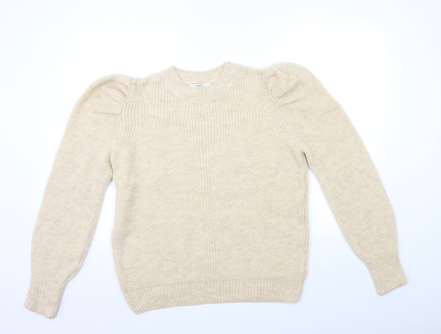 George Womens Beige  Knit Pullover Jumper Size L