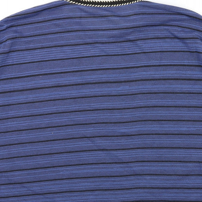 Preloved TU Womens Blue Striped Knit Pullover Jumper Size 18 - Label