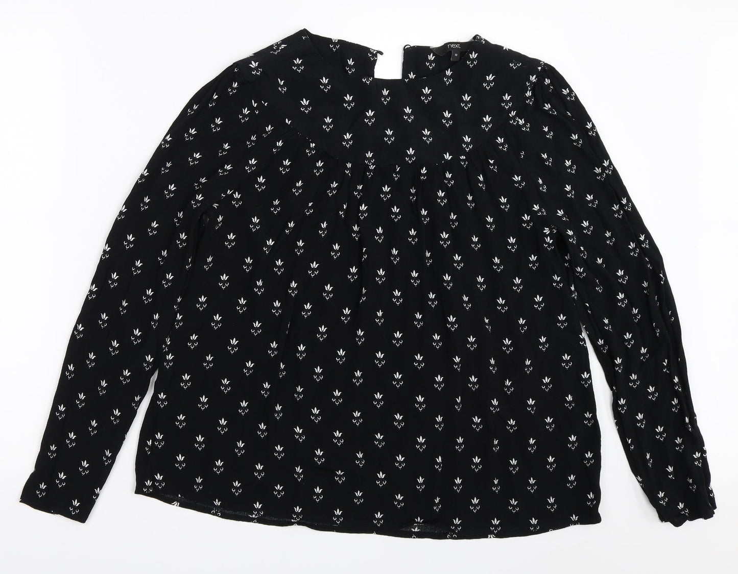 NEXT Womens Black   Basic Blouse Size 10