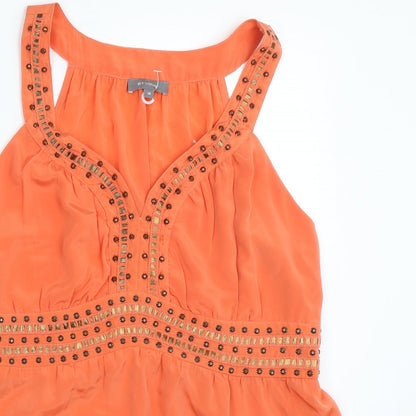 Preloved Et Vous Womens Orange   Basic Blouse Size 16 - Detail
