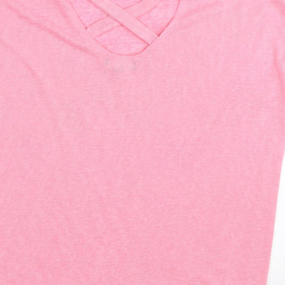 Preloved New Look Womens Pink   Basic T-Shirt Size M - Label