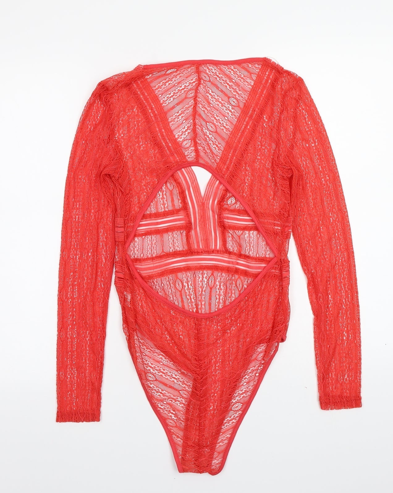 Preworn Womens Orange   Bodysuit One-Piece Size L