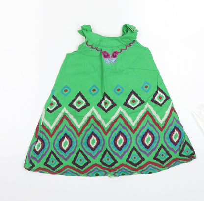 Front view of George girls’ green a-line, size 18, months