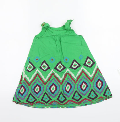 Back view of George girls’ green a-line, size 18, months