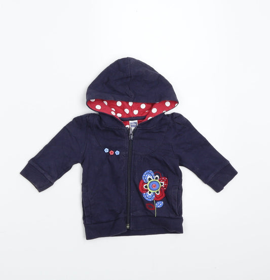 M&Co Girls Blue   Jacket Coat Size 3-6 Months