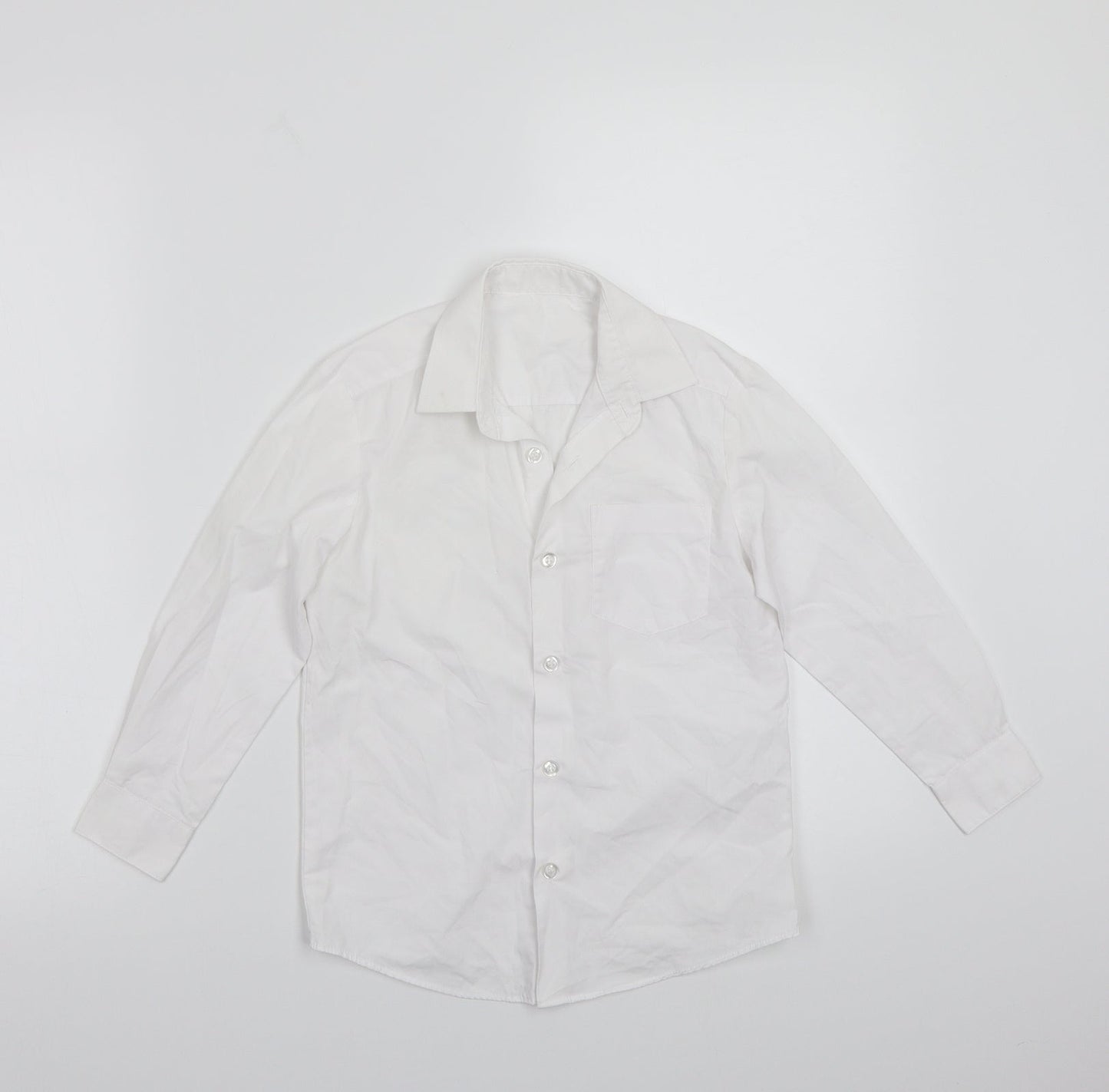 George Boys White   Basic Button-Up Size 4-5 Years