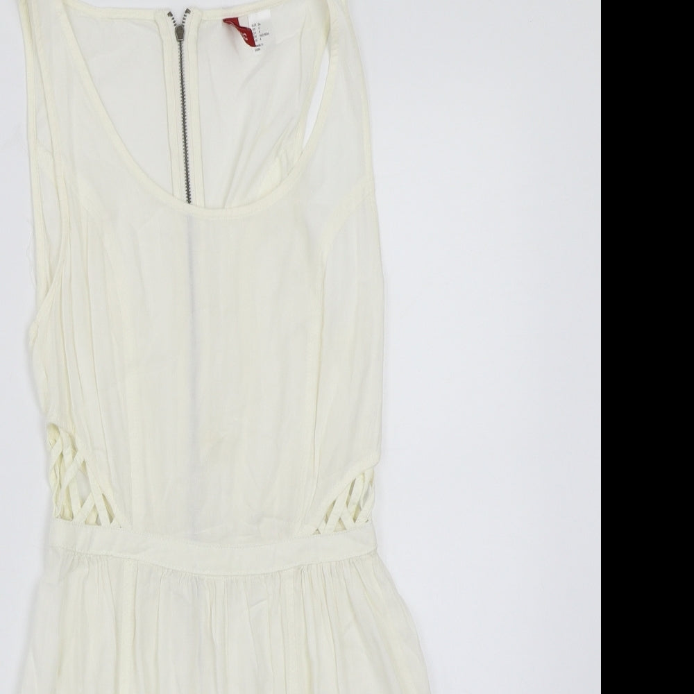 H&M Womens White   A-Line  Size 4