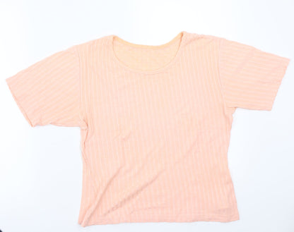 Preloved preworn  Womens Pink   Basic T-Shirt Size M - Front