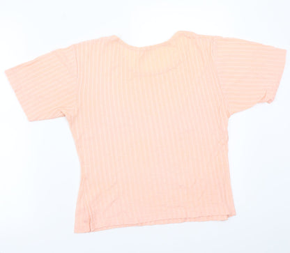 Preloved preworn  Womens Pink   Basic T-Shirt Size M - Back