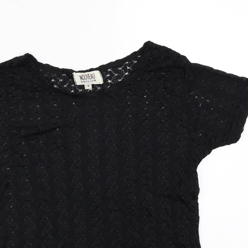 Nouveau Womens Black   Basic T-Shirt Size S