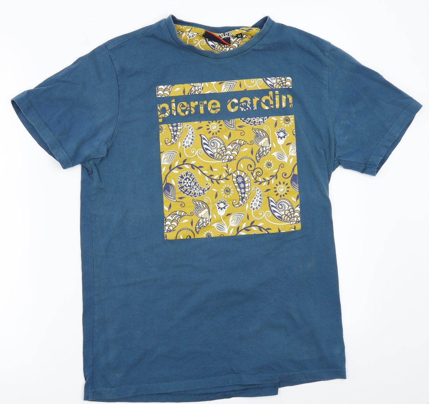 Piere cardin Boys Blue  Rayon Basic T-Shirt Size M