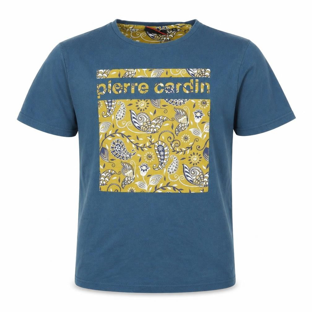 Piere cardin Boys Blue  Rayon Basic T-Shirt Size M