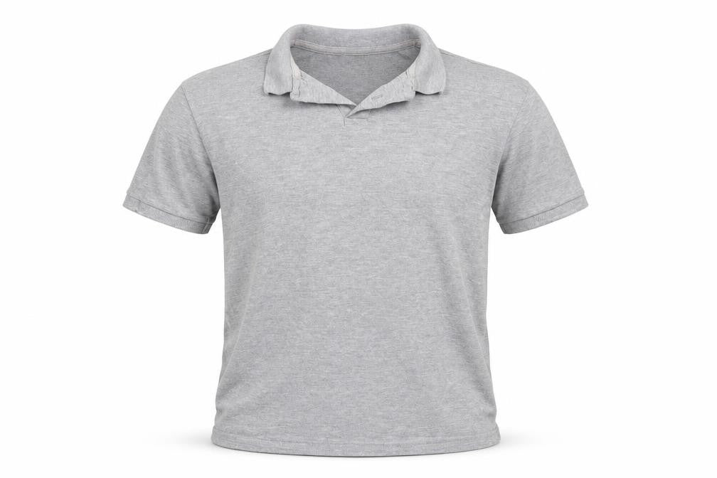 Piquepolo Boys Grey  Rayon Basic Polo Size M