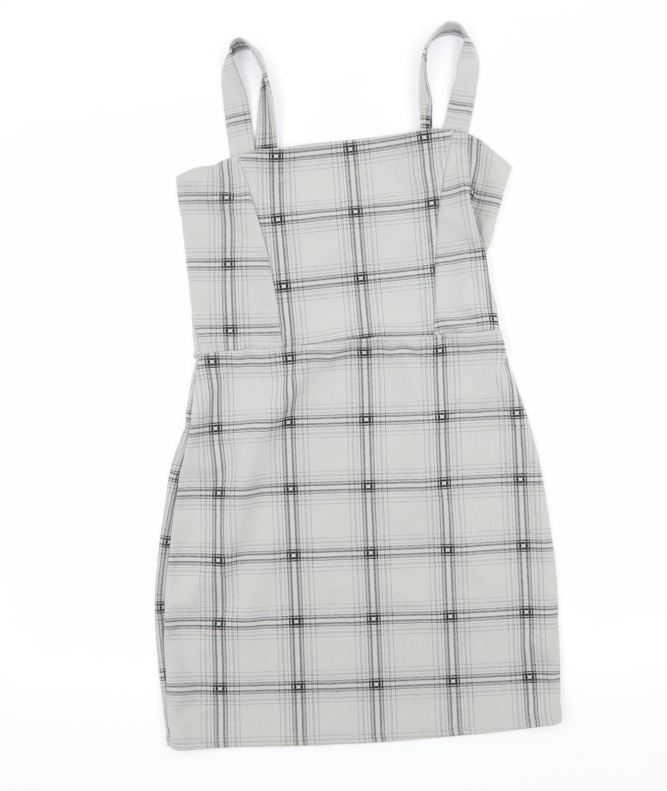 Lustre Womens Gold Plaid Jersey Bodycon  Size 8