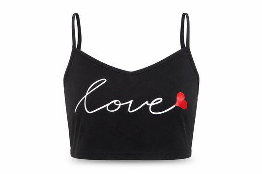 Preworn Womens Black  Jersey Camisole Tank Size S  - Love