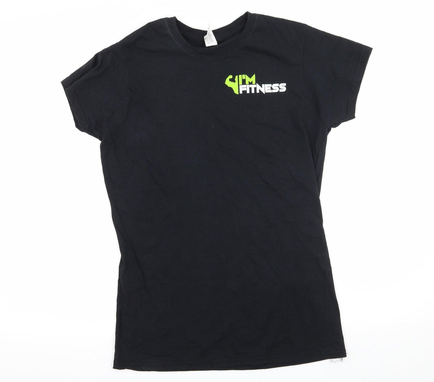 Gildan Womens Black  Jersey Basic T-Shirt Size L  - I'm Fitness