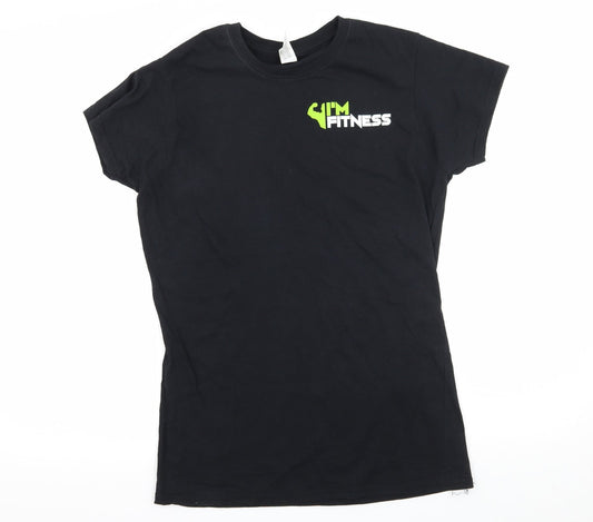 Gildan Womens Black  Jersey Basic T-Shirt Size L  - I'm Fitness