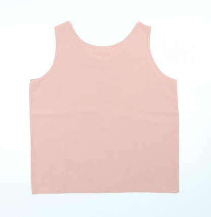 Preloved password Womens Pink   Camisole Blouse Size 16 - Back