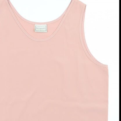Preloved password Womens Pink   Camisole Blouse Size 16 - Detail