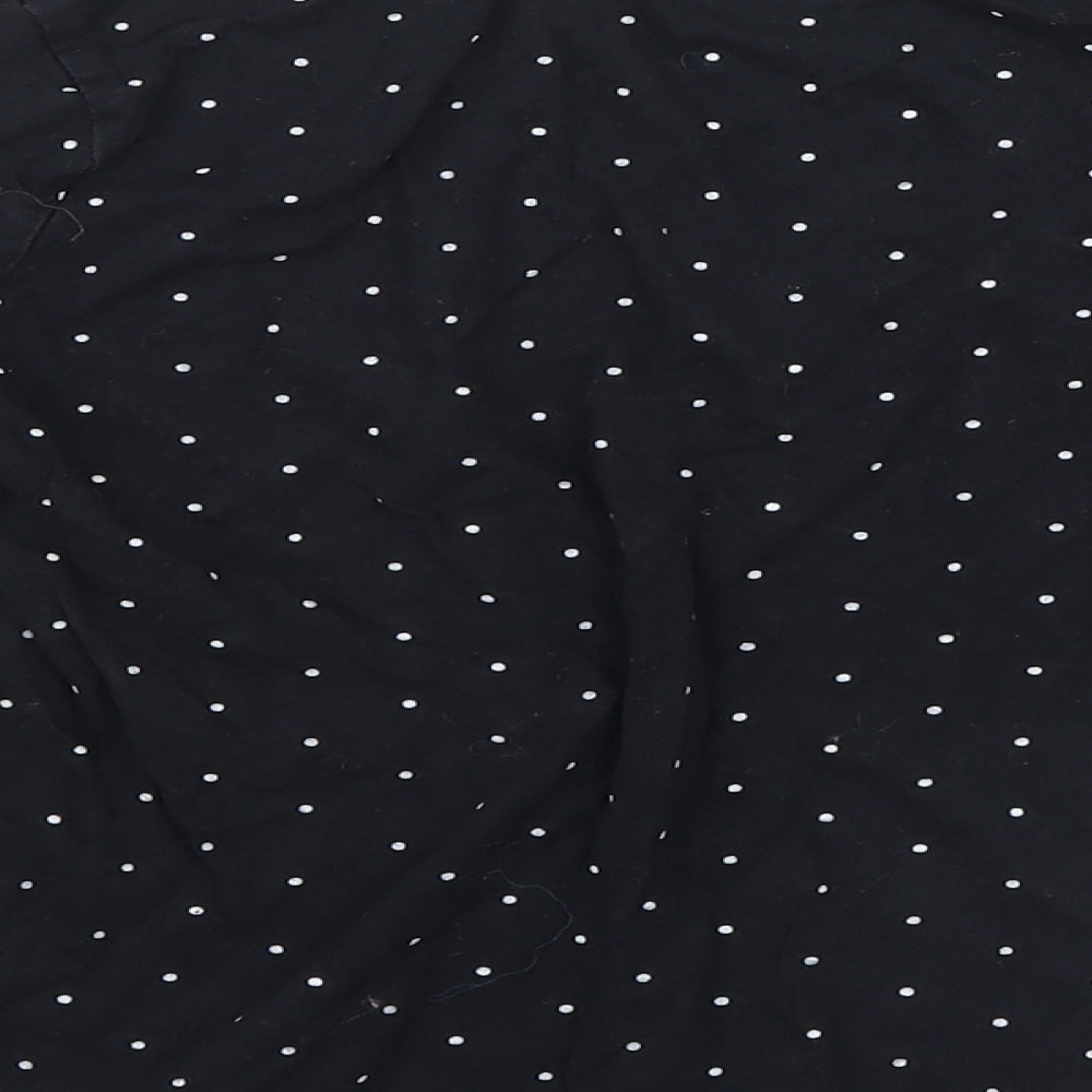 Primark Girls Black Spotted  Basic T-Shirt Size 9-10 Years  - french