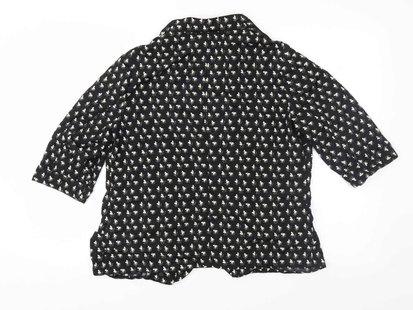 NEXT Womens Black Geometric  Jacket  Size 14