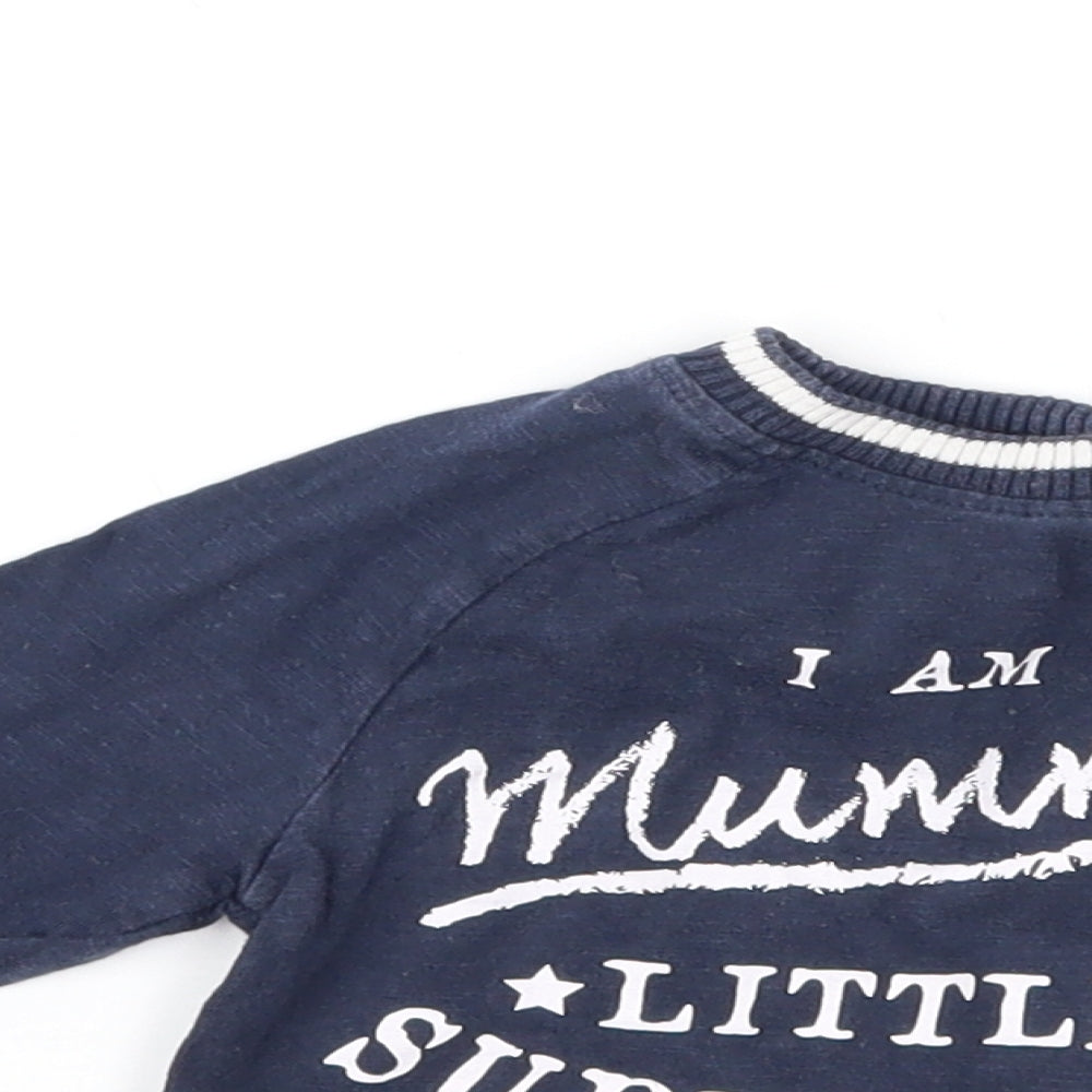 Nutmeg Boys Blue   Basic T-Shirt Size 6-9 Months