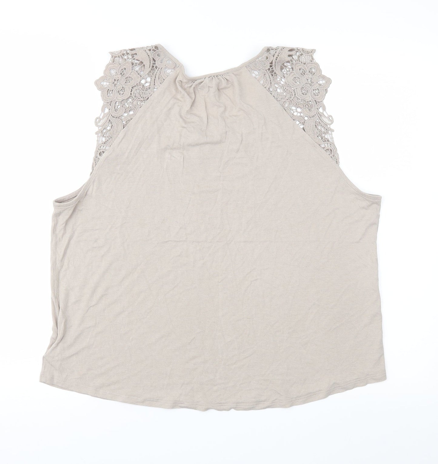 H&M Womens Brown   Basic Blouse Size L